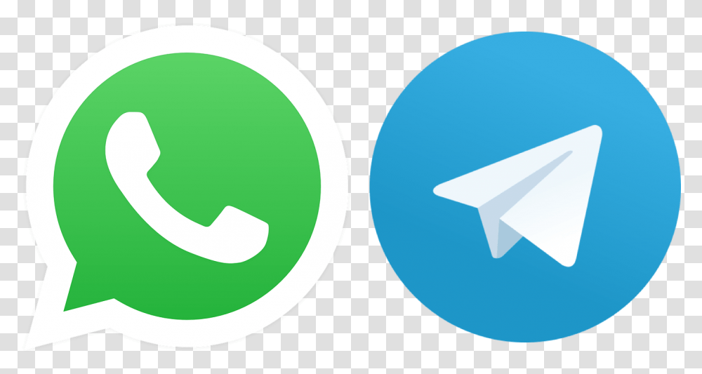 Whatsapp And Telegram Logo, Recycling Symbol Transparent Png