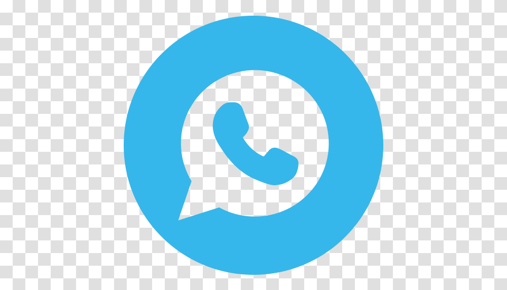 Whatsapp Blue Icon Twitter Button, Text, Alphabet, Symbol, Logo Transparent Png