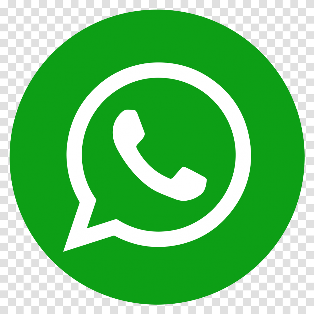 Whatsapp Icon Circle Logo Whatsapp Icon, Green, Plant Transparent Png