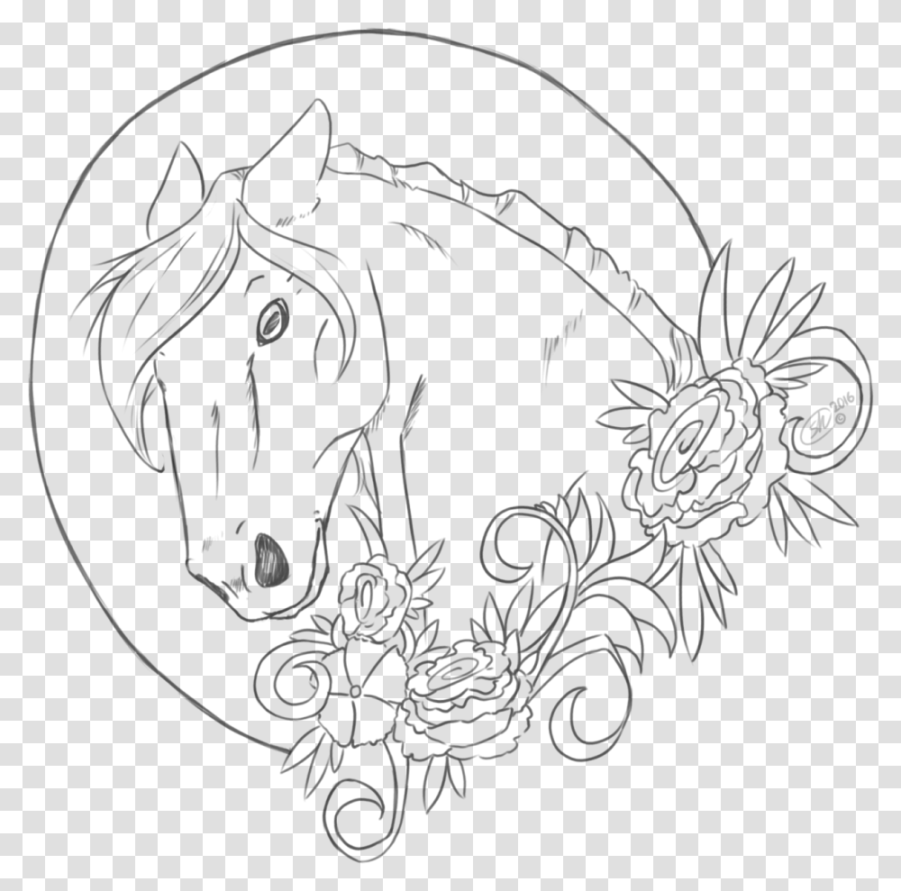 Whatsapp Icon Lineart Horse Head Lineart, Gray Transparent Png