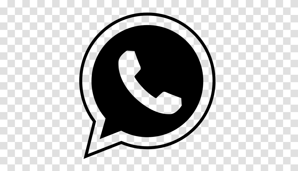 Whatsapp Logo, Gray Transparent Png