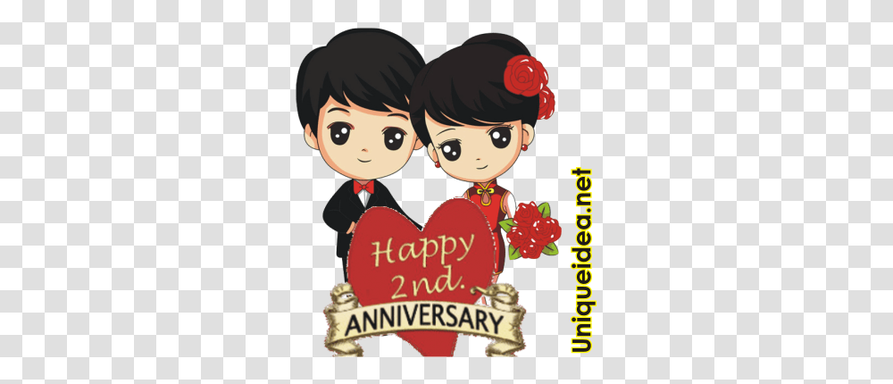 Whatsapp Sticker Happy Anniversary Lovely Couple Facebook Love Couple Pic Cartoon Hd, Person, Human, Novel, Advertisement Transparent Png