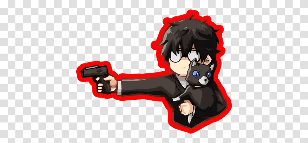 Whatsapp Stickers Stickers Cloud Persona 5 Joker Sticker, Hand, Weapon, Weaponry, Human Transparent Png