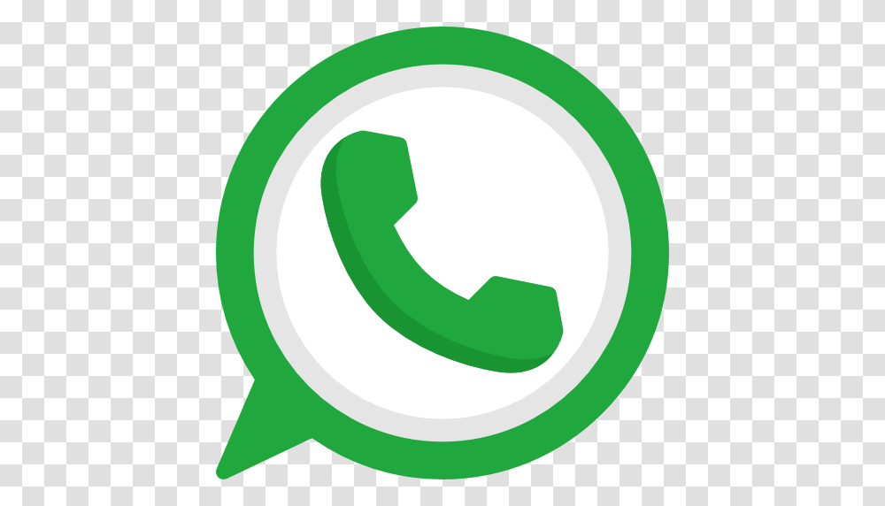 Whatsapp, Recycling Symbol, Logo, Trademark Transparent Png