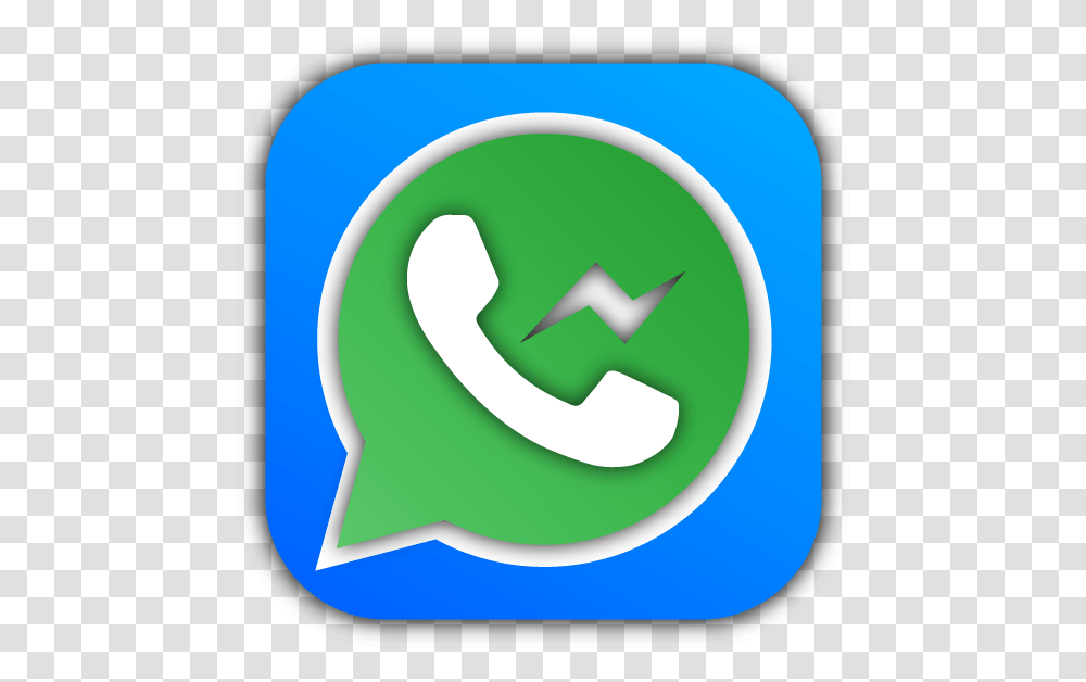 Whatsmessenger App Facebook Messenger Icon Ios Emblem Emblem, Recycling Symbol Transparent Png