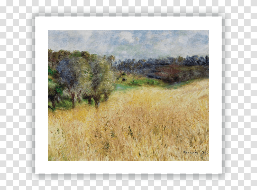 Wheat Field Campo De Trigo Pintura, Painting, Outdoors, Nature Transparent Png