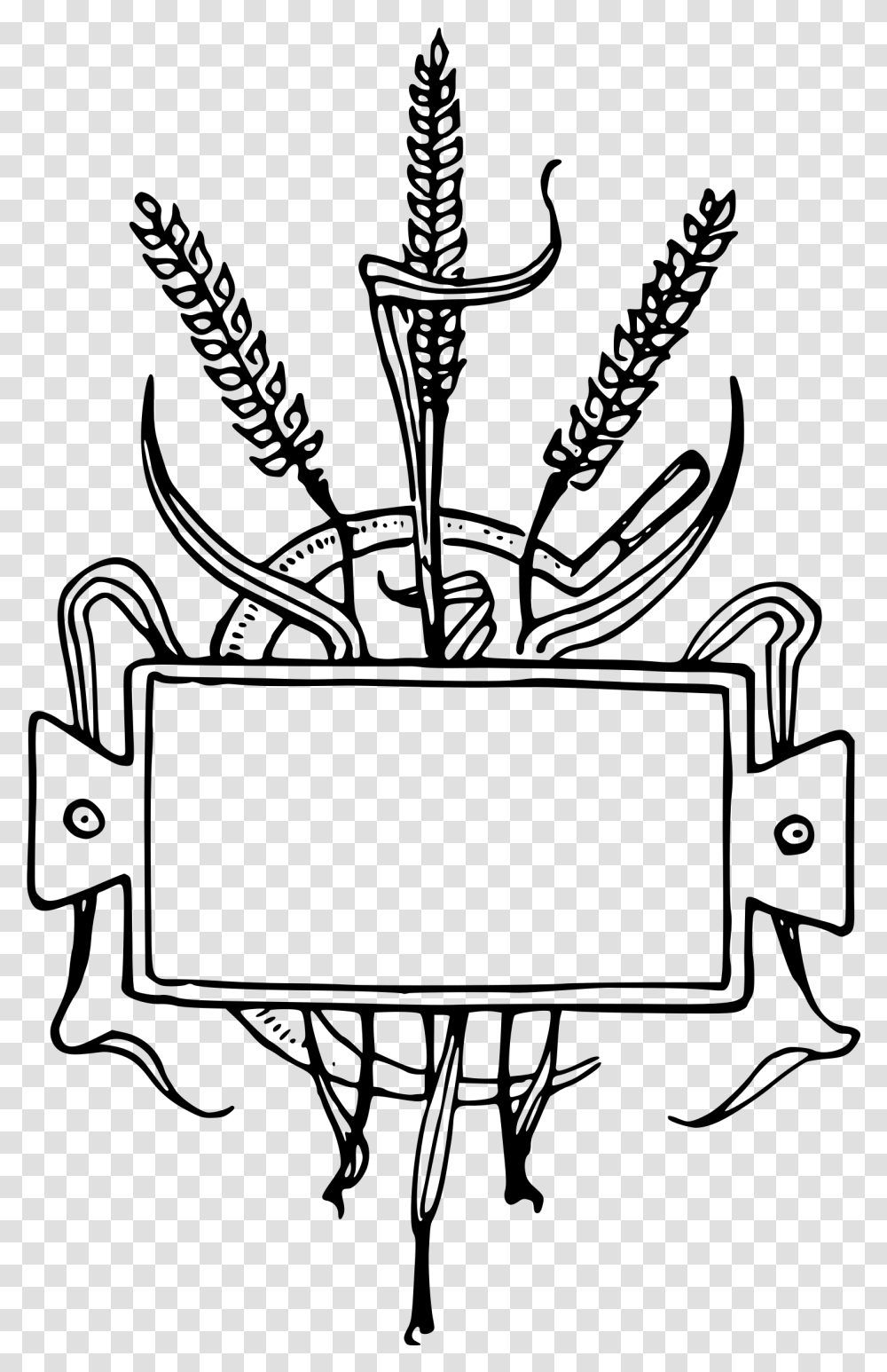 Wheat Frame Clip Arts Baisakhi Clipart Black And White, Gray, World Of Warcraft Transparent Png