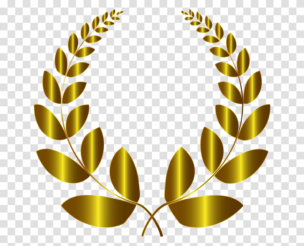 Wheat Wreath Vector Gold Laurel Wreath No Background, Floral Design, Pattern Transparent Png