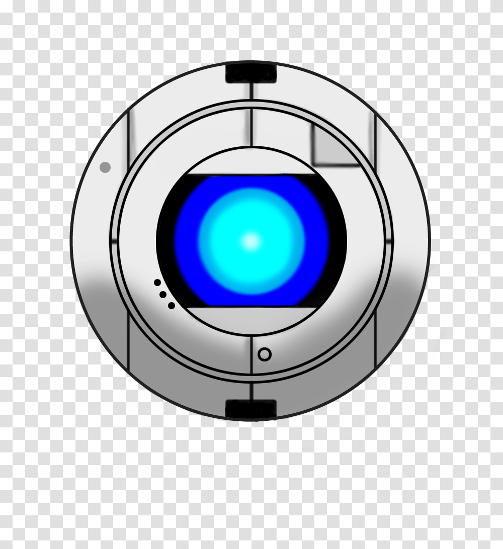 Wheatley Core Pin From Portal Button, Electronics, Security, Camera Lens Transparent Png