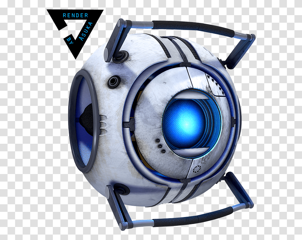 Wheatley Portal 2, Helmet, Sphere, Camera Transparent Png
