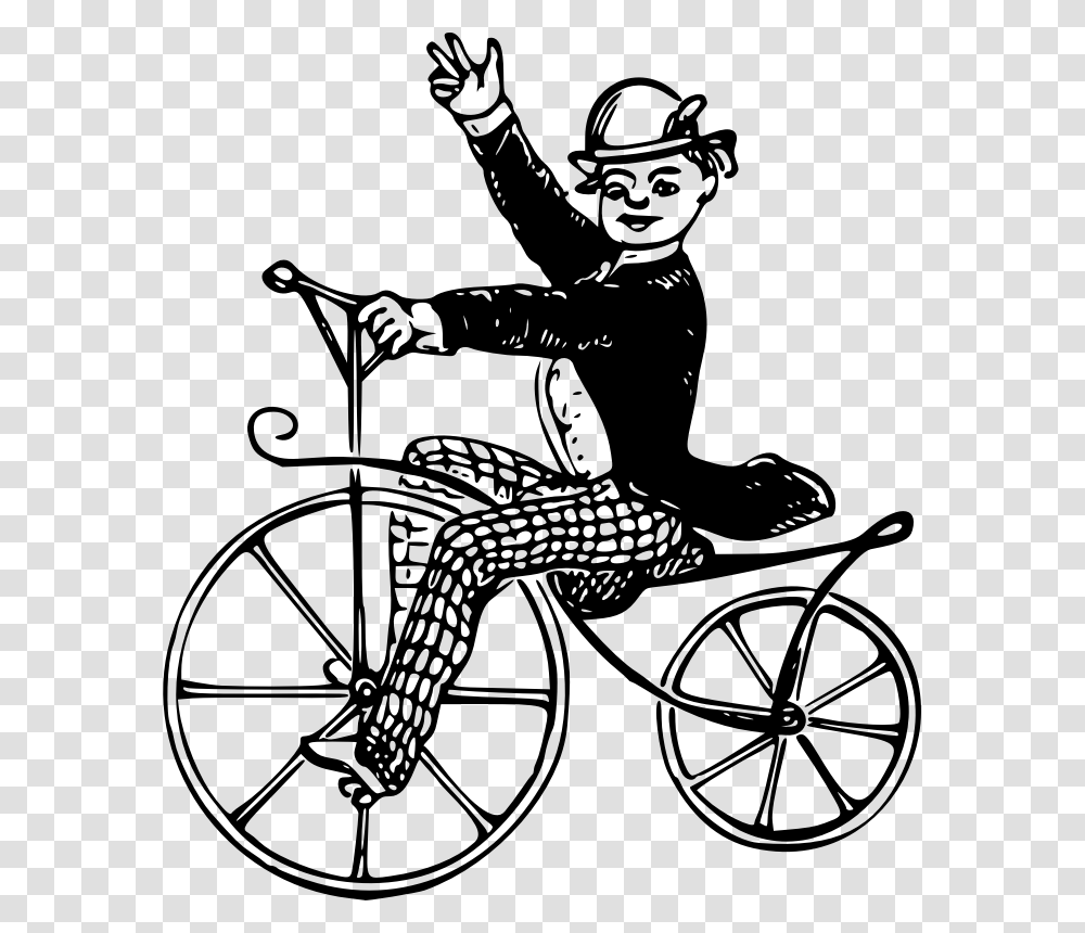 Wheel Clipart Cycling Cartoon Vintage Bicycle, Gray, World Of Warcraft Transparent Png