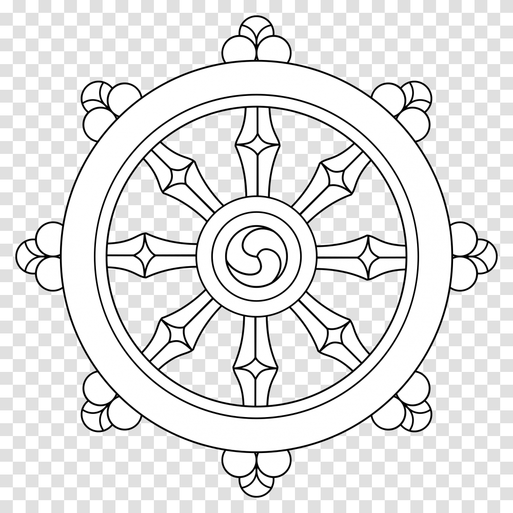Wheel Of Dharma Clipart Wheel Of Dharma, Emblem, Stencil, Logo Transparent Png
