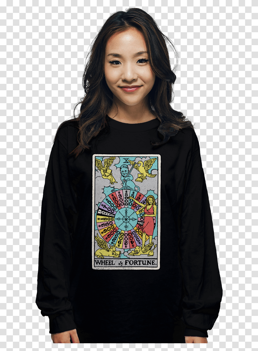 Wheel Of Fortune Download Girl, Sleeve, Apparel, Long Sleeve Transparent Png