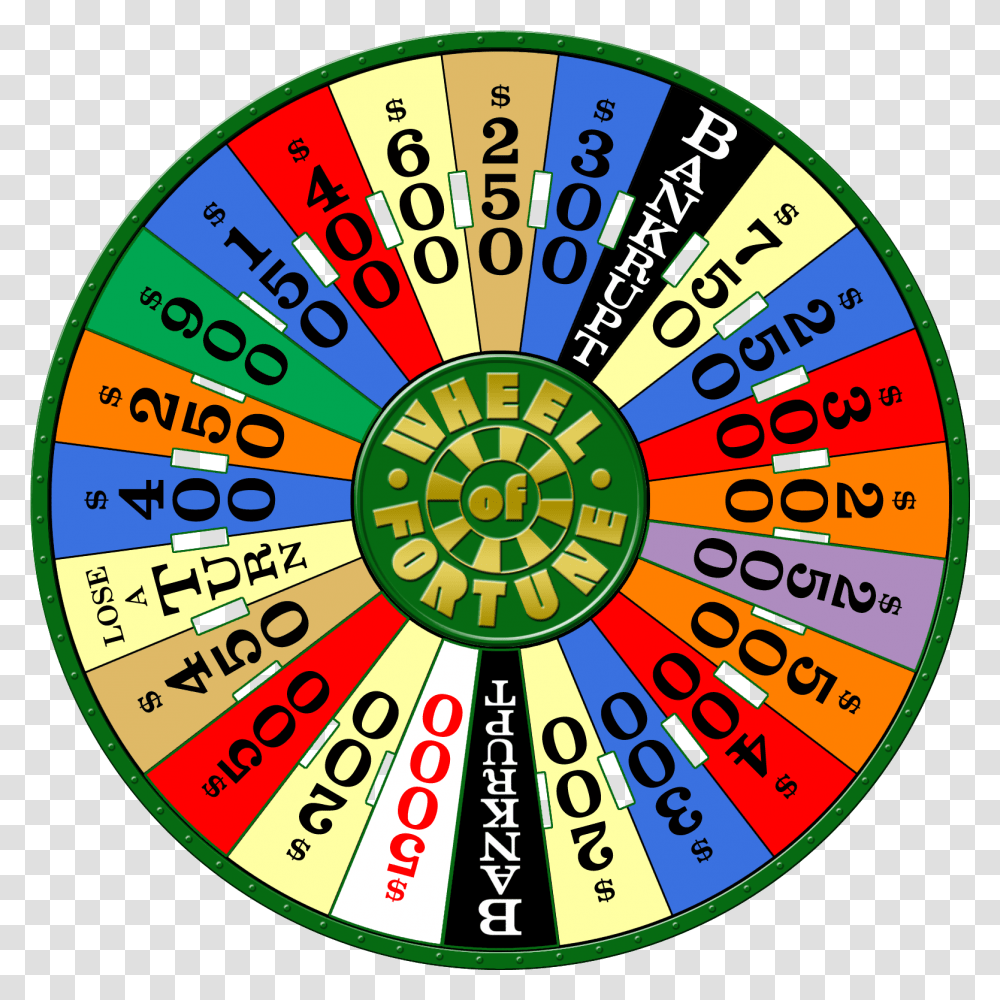 Wheel Of Fortune Wheel On Wheel Of Fortune, Game, Gambling Transparent Png