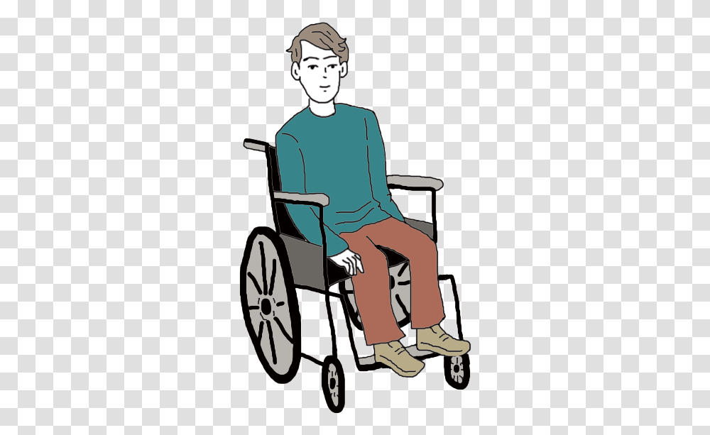 Wheelchair Dream Meanig Person Sitting On Wheelchair, Furniture, Human Transparent Png