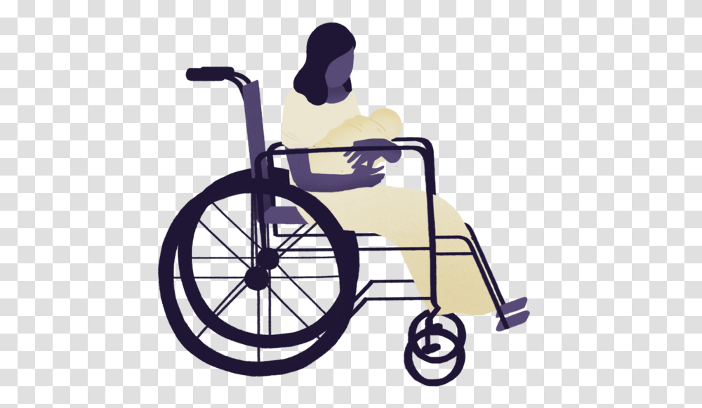 Wheelchair, Furniture, Machine, Bicycle, Vehicle Transparent Png