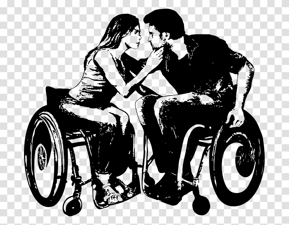 Wheelchair Love Disability Disabled Female Girl Sexo Y Discapacidad Medular, Gray, World Of Warcraft Transparent Png