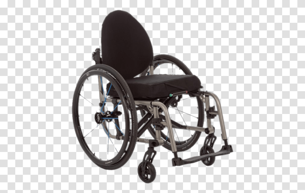 Wheelchair With Rounded Back Tilite Titanium Folding Wheelchair, Furniture, Machine, Bicycle, Vehicle Transparent Png