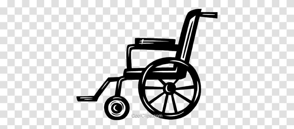 Wheelchairs Royalty Free Vector Clip Art Illustration, Furniture, Lawn Mower, Tool, Machine Transparent Png
