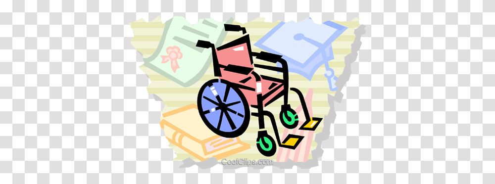 Wheelchairs Royalty Free Vector Clip Art Illustration, Furniture, Transportation, Weapon, Weaponry Transparent Png