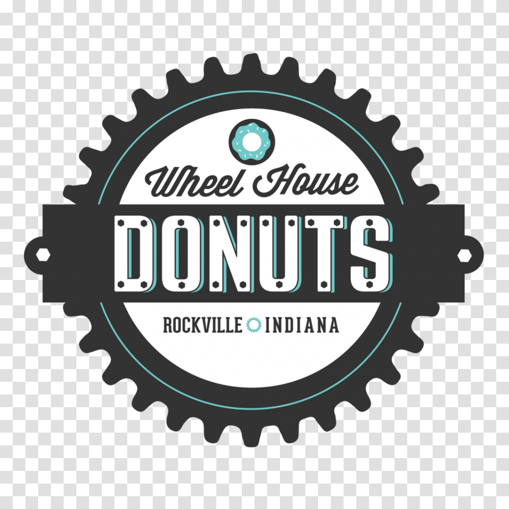 Wheelhouse Donuts, Machine, Label, Text, Gear Transparent Png