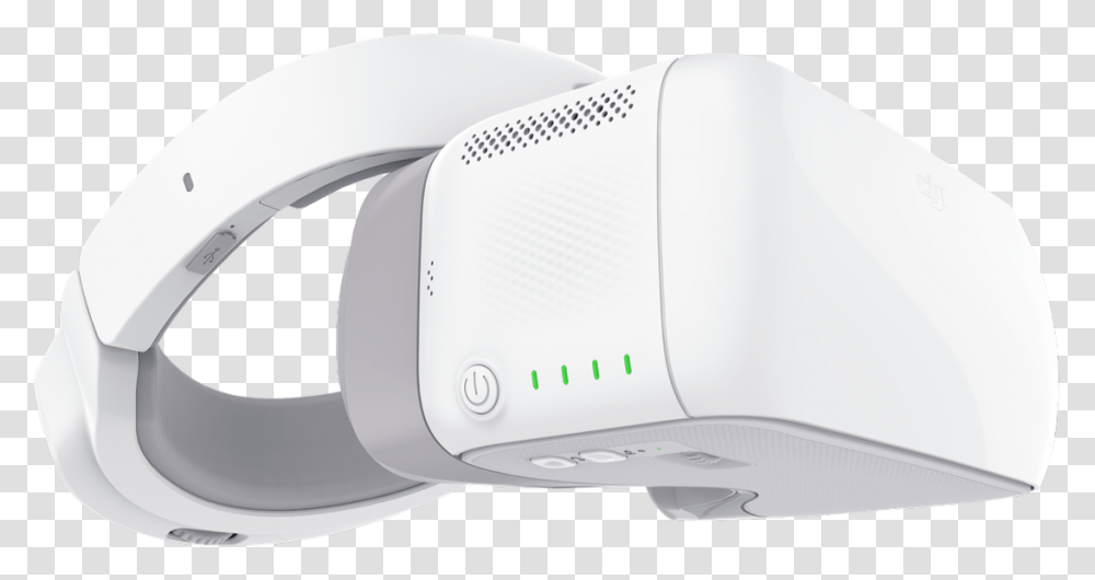 When Dji S Goggles Ship They'll Be An Interesting Alternative Dji Phantom 4 Goggles, Electronics, Hardware, Router, Helmet Transparent Png