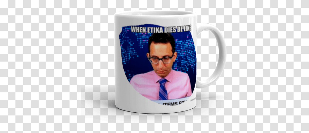 When Etika Dies Be Like Make A Meme, Coffee Cup, Person, Human, Tie Transparent Png