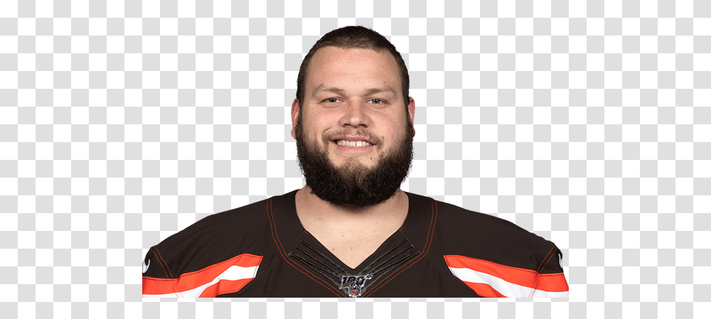 When He Played High School Hoops Browns G Joel Bitonio Portrait Photography, Face, Person, Human, Beard Transparent Png