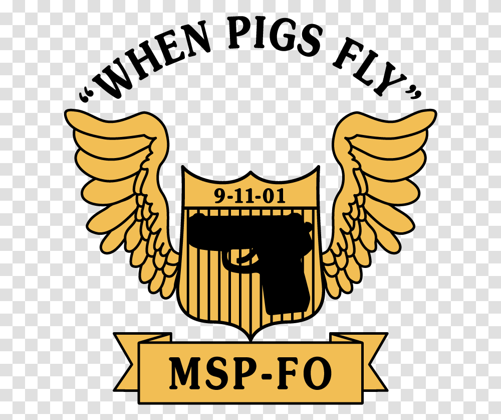When Pigs Fly Msp Fo, Logo, Trademark, Emblem Transparent Png
