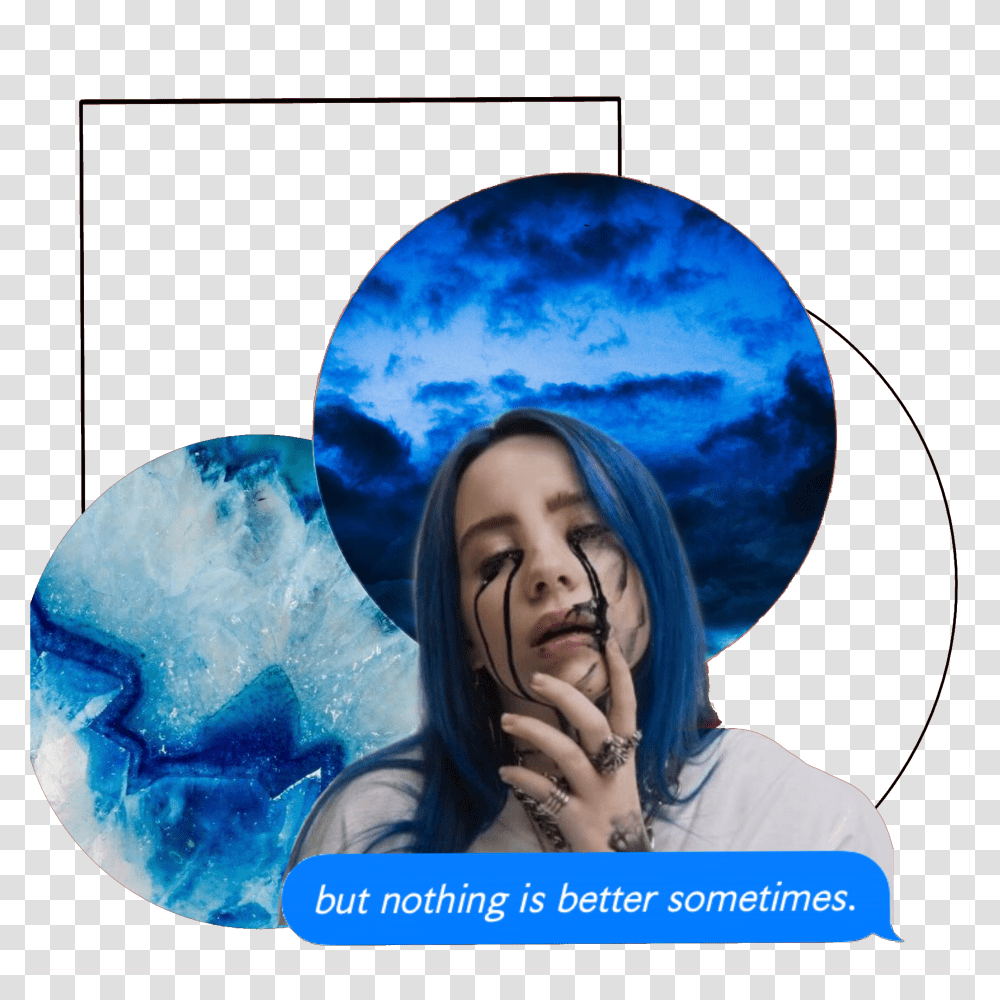 Whenthepartysover Billieeilish Lyrics Sticker By Lily Blue Themed Phone Transparent Png