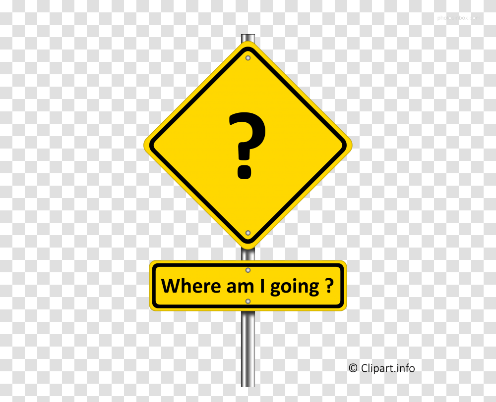 Where Am I Going Clip Art Free Min, Road Sign Transparent Png