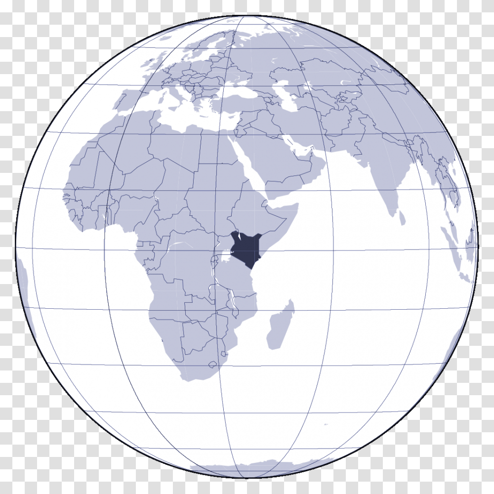 Where Is Kenya Located Large Map World Map, Outer Space, Astronomy, Universe, Planet Transparent Png