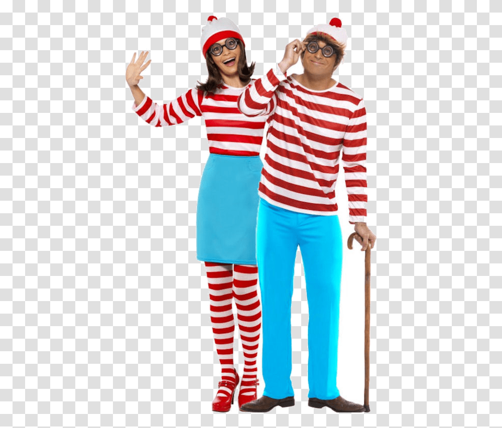 Where's Wally Amp Wilma Combination Wheres Wally Dress Up, Sleeve, Performer, Person Transparent Png
