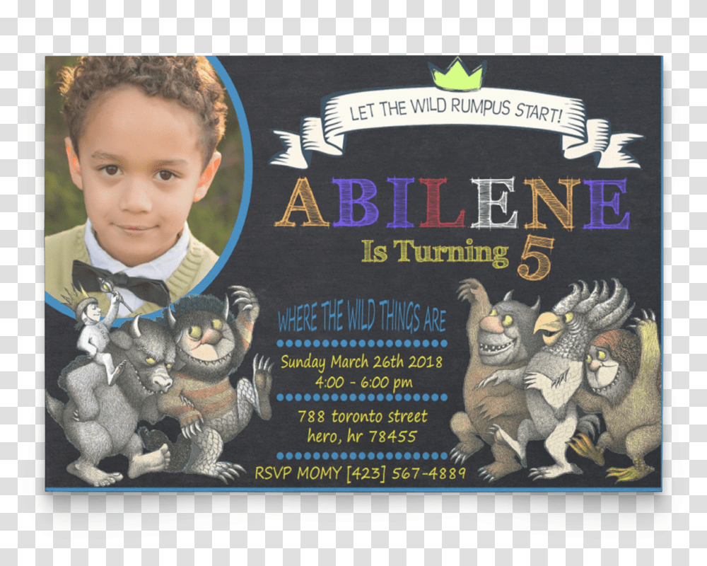 Where The Wild Things Are Poster, Person, Advertisement, Paper, Flyer Transparent Png