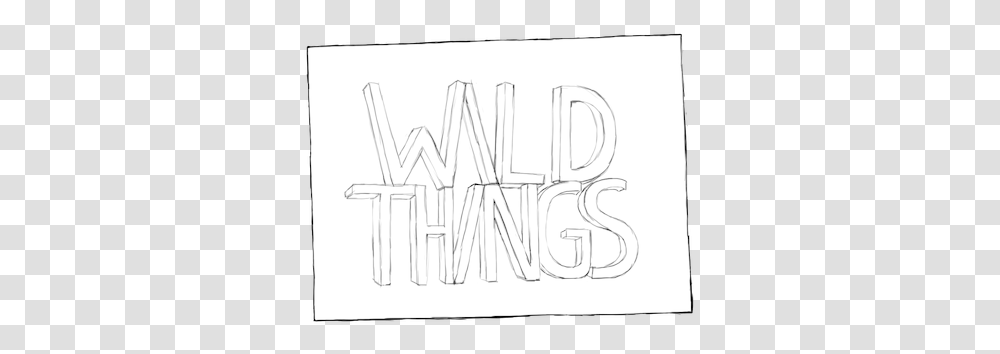 Where The Wild Things Are Wildthings Berlin Line Art, Text, Alphabet, Handwriting, Word Transparent Png