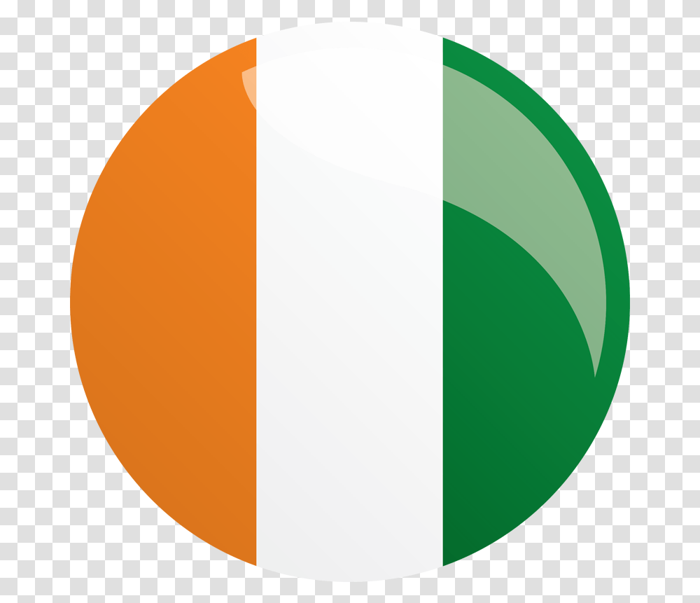 Where We Work Ivory Coast Flag Round, Logo, Symbol, Trademark, Balloon Transparent Png
