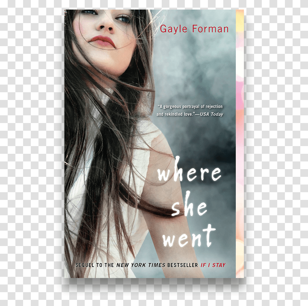 Whereshewent She Went Gayle Forman Book Cover, Face, Person, Hair, Female Transparent Png