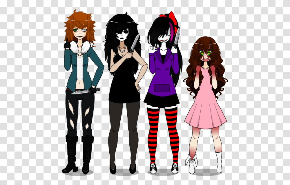Which Creepypasta Girl Would Befriend You Creepypasta Girls Kisekae, Person, Costume, People Transparent Png