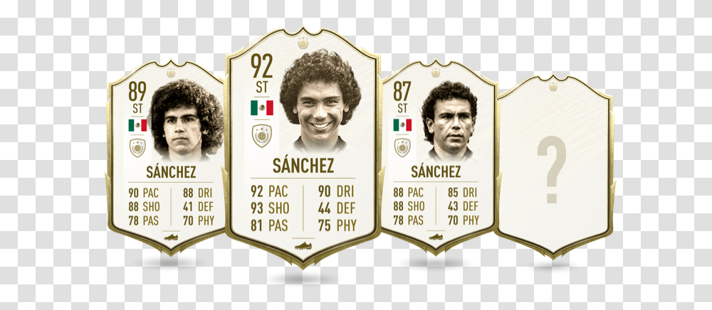Which New Ones Are The Hugo Sanchez Icon Fifa 20, Label, Text, Id Cards, Document Transparent Png