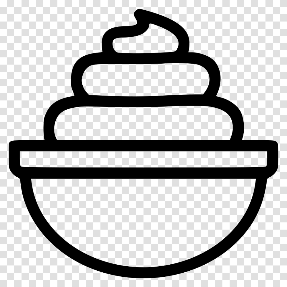Whip Cream Icon Free Download, Bowl, Label, Smile Transparent Png