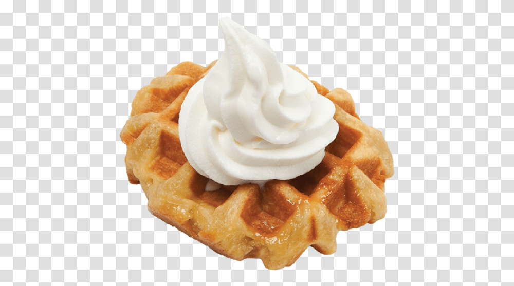 Whipped Cream Waffles Ice Cream, Food Transparent Png