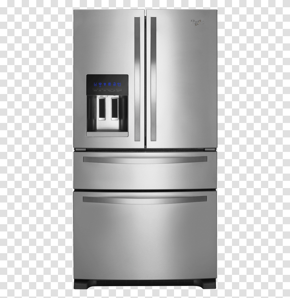 Whirlpool 4 Door Refrigerator, Appliance, Oven Transparent Png