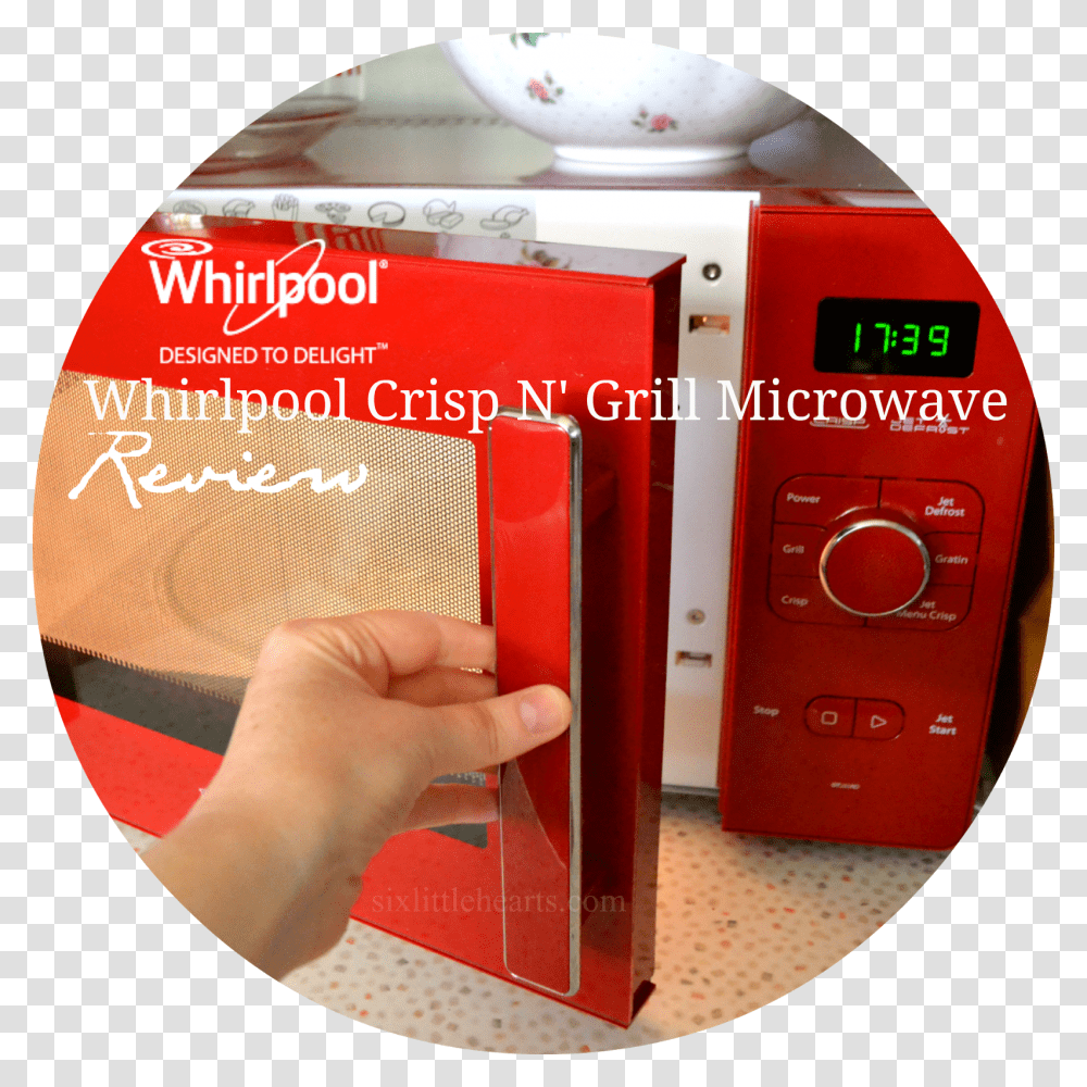 Whirlpool Red Microwave, Person, Human, Disk, Electronics Transparent Png