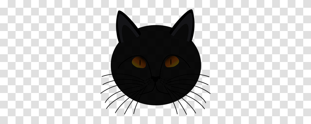 Whiskers Animals, Black Cat, Pet, Mammal Transparent Png