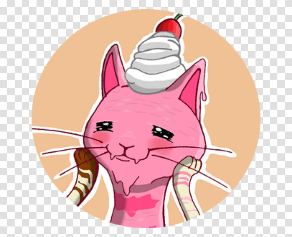 Whiskers Cat Line Art Dog Whipped Cream Cat Yawns Ice Cream, Dessert, Food, Creme, Pet Transparent Png