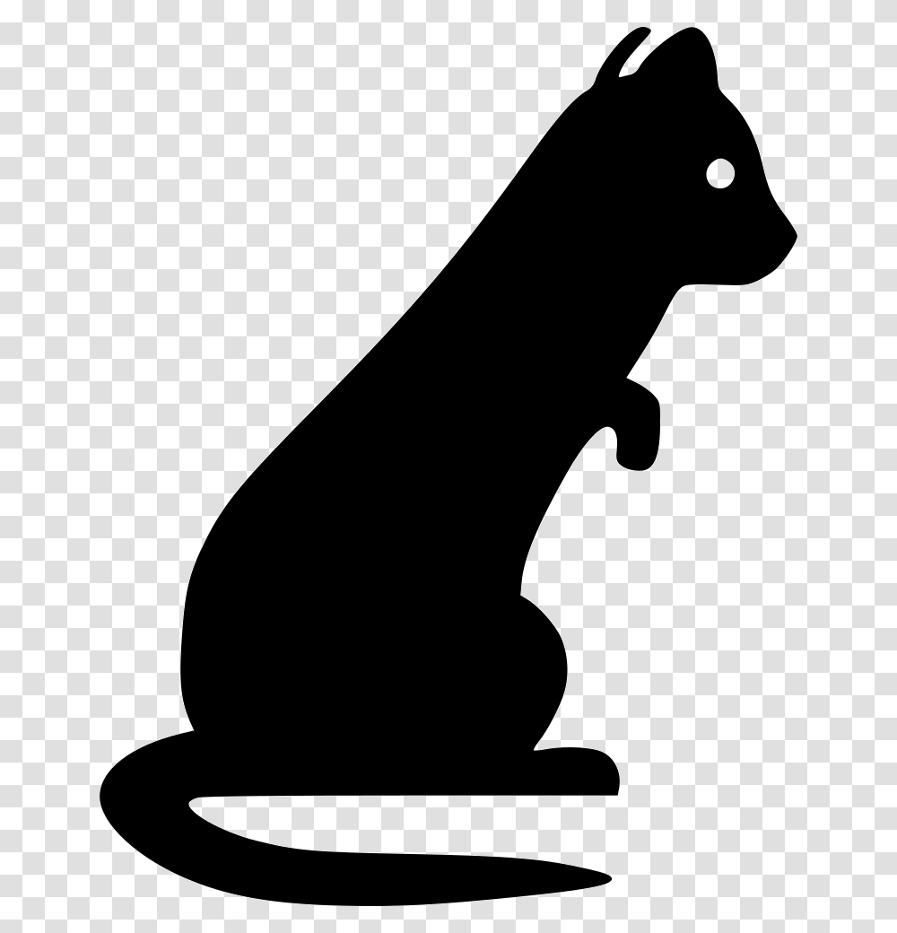 Whiskers Weasels Ferret Cat Pet Huron Silueta, Silhouette, Axe, Tool, Kneeling Transparent Png
