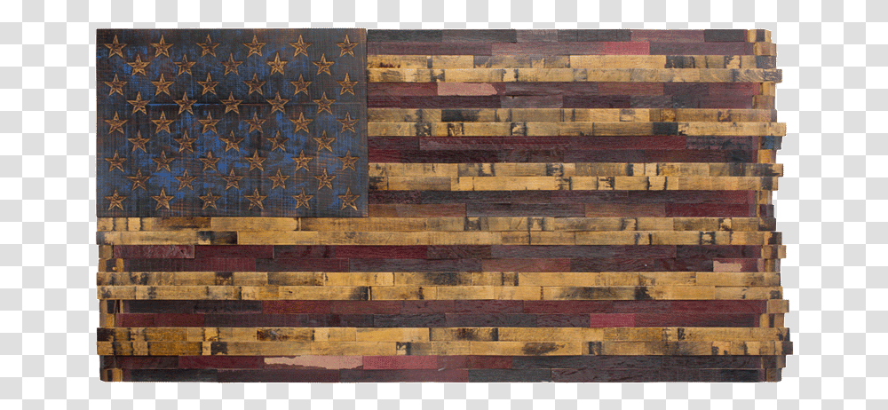 Whiskey Barrel American Flag, Wood, Hardwood, Flooring, Rug Transparent Png