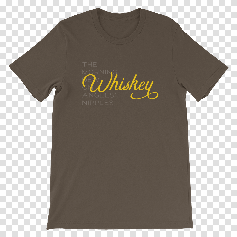 Whiskey Dew Final Mockup Front Flat Army Active Shirt, Apparel, T-Shirt Transparent Png