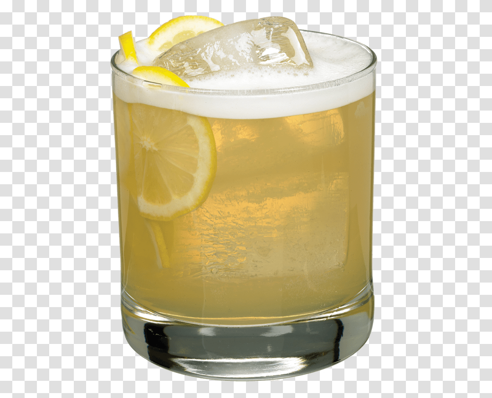Whiskey Sour On The Rocks, Lemonade, Beverage, Drink, Milk Transparent Png