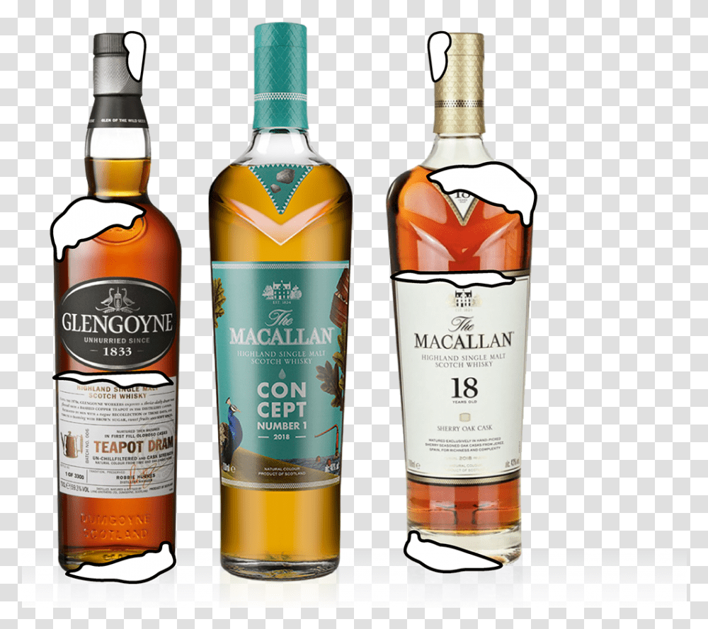 Whisky Foundation Winter Warmup Bottles Macallan Concept, Liquor, Alcohol, Beverage, Drink Transparent Png
